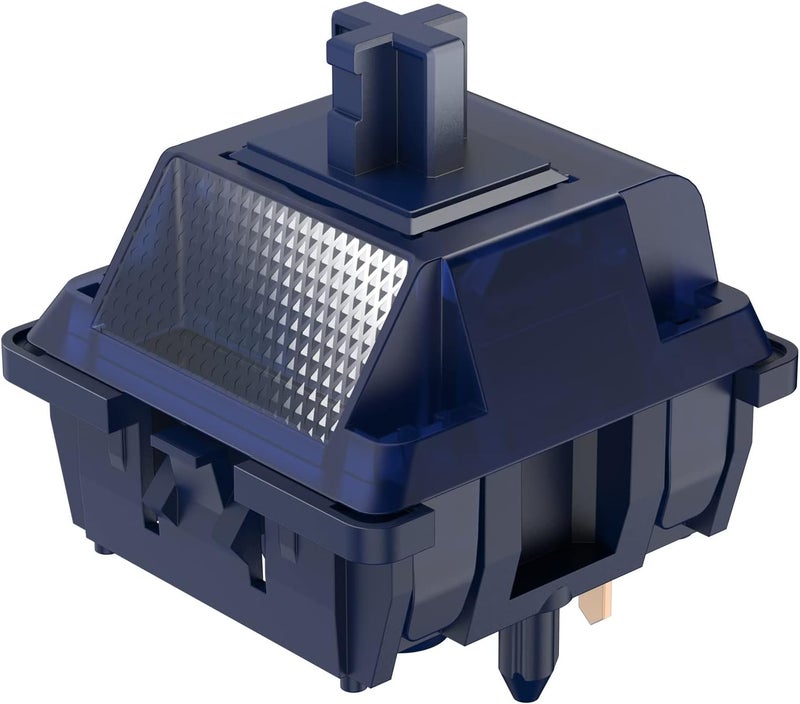 DUROCK Blue Lotus Switch, High Precision T1 Tactile Switches 65g Long Spring Pre-Lubed RGB Heavy Tactile Keyboard Switches ( Blue Lotus, 70pcs) - Image 1